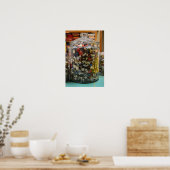 Poster Boutons vintages dans un pot (Cuisine)