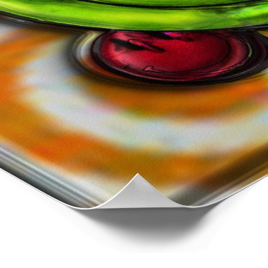 Poster Boutons visage Conception abstraite (Coin)