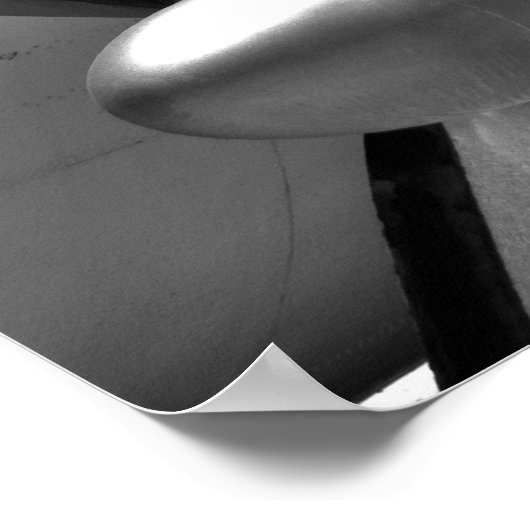 Poster Bouts & Queues en noir et blanc (Coin)