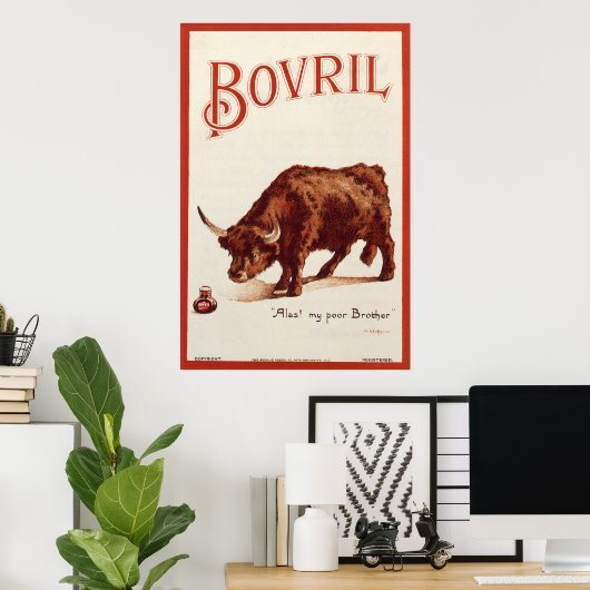 Poster Bovril Bull, 1900 (Bureau à domicile)