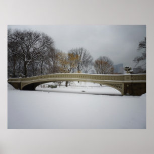 Poster Bow Bridge, Winter Landscape, All Sizes