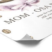 Poster Bow & Café brassage baby shower Momosa bar (Coin)