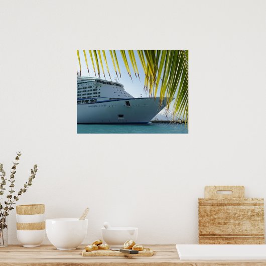 Poster Bow encadré de palme (Cuisine)