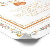 Poster Bow Fall in Love Baby Shower Diaper Raffle Sign (Coin)