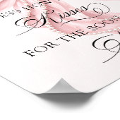 Poster Bow Floral How Many Kisses Bridal Shower Game (Coin)