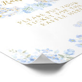 Poster Bow Floral Teddy Bear Crest Boire Baby shower (Coin)