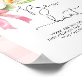 Poster Bow Hunt Farmers marché baby shower rose (Coin)