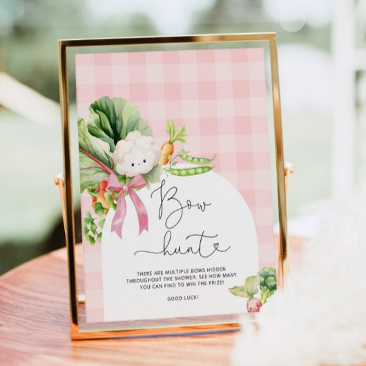 Poster Bow Hunt Farmers marché baby shower rose