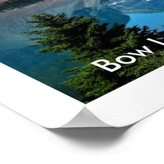 Poster Bow Lake, Parc national Banff, Canada (Coin)