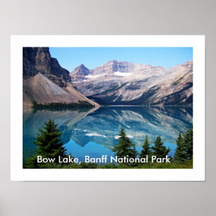 Poster Bow Lake, Parc national Banff, Canada
