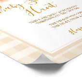 Poster Bow Little Cutie Pie Pastel En vichy Baby Sock Hun (Coin)