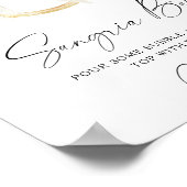 Poster Bow & Ring Bride douche sangria bar (Coin)