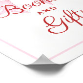 Poster Bow rose Chérie Baby shower Livres et Cadeaux (Coin)