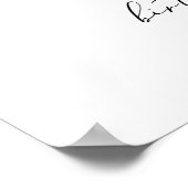 Poster Bow rose Elegant Girls Anniversaire Bienvenue (Coin)