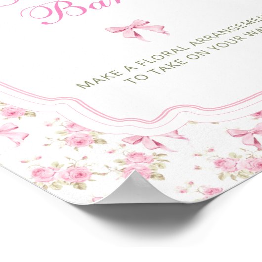 Poster Bow Rose Love Shack Flower Bar (Coin)