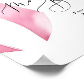 Poster Bow rose Momosa bar Coquette Baby shower (Coin)