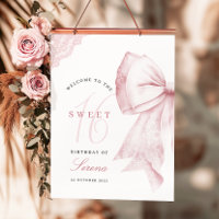 Bow rose pâle 16 anniversaire