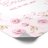 Poster Bow rose Roses Baby shower floraux Combien de Bow (Coin)