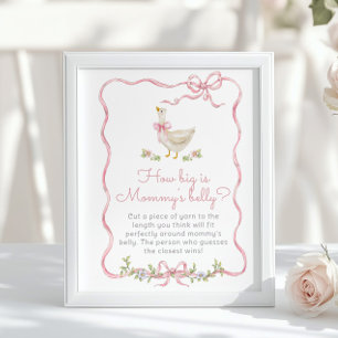 Poster Bow rose Silly Goose Quelle taille est mammys vent