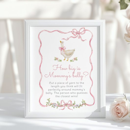 Poster Bow rose Silly Goose Quelle taille est mammys vent