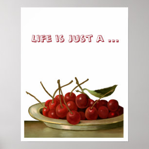 Poster Bowl of Cherries personnalisable