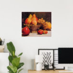 Poster Bowl of Fruit<br><div class="desc">Henri Fantin-Latour's famous still life painting,  Bowl of Fruit.</div>