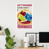 Poster Bowl of Vegetables - Matchbox Print - Aesthetic (Bureau à domicile)