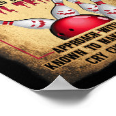 Poster Bowler 10 Funny Bowling Wanted Dead O R Alive Evil (Coin)