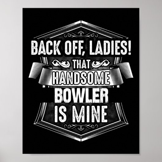 Poster Bowler Bowling Wife Shirt (Devant)
