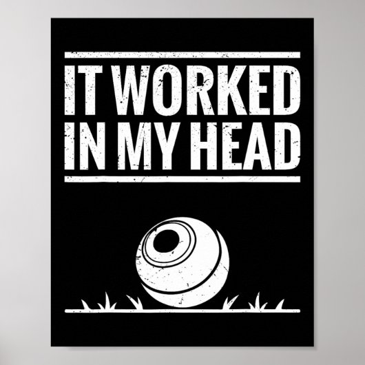 Poster Bowler de pelouse Set Bowling Champion de pelouse  (Devant)