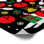 Poster Bowler Noël Tree Lights Xmas Bowler Me Sport (Coin)
