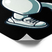 Poster Bowler Pin Dabbing Drôle Bowler Bowling Lover Sar (Coin)