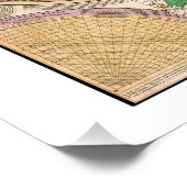Poster BOWLES Nouvelle et exacte carte du monde en compos (Coin)