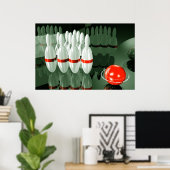 Poster Bowling (Bureau à domicile)