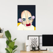 Poster bowling à cuisse (Bureau à domicile)