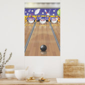 Poster Bowling à dix quilles (Cuisine)