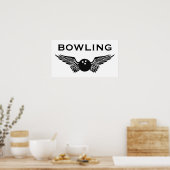 Poster bowling ailé (Cuisine)