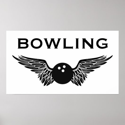 Poster bowling ailé (Devant)