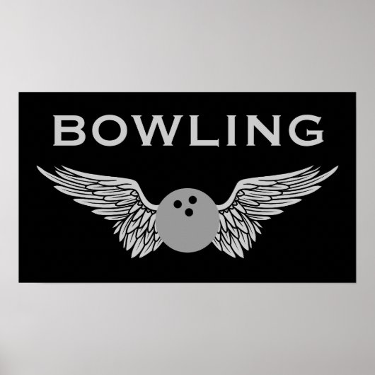 Poster bowling ailé (Devant)