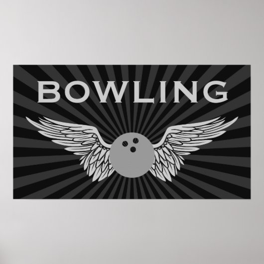 Poster bowling ailé (Devant)
