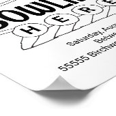 Poster Bowling Anniversaire Bowling Art Coloriage Art Act (Coin)