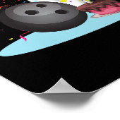 Poster Bowling Anniversaire Fête de Bowling Joyeux Annive (Coin)