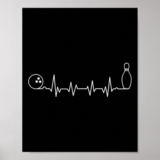 Poster Bowling Art For Men Women Bowling Team Bowler Bowl (Devant)