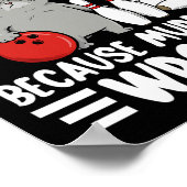 Poster Bowling Because Murder Is Wrong Funny Cat 1  (Coin)