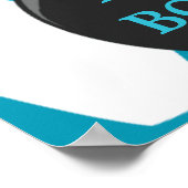 Poster Bowling Boy Bannière de fête d'anniversaire (Coin)