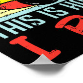 Poster Bowling C'Est Comme Ça Que Je Roule Sunset Retro B (Coin)