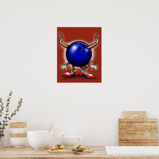 Poster Bowling Demon (Cuisine)