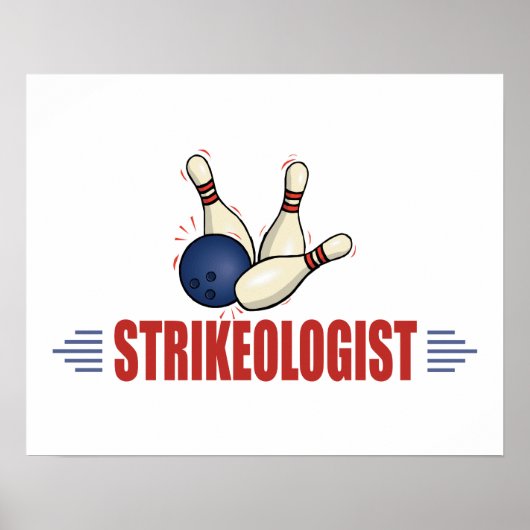 Poster Bowling drôle (Devant)