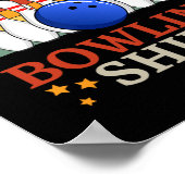 Poster Bowling Drôle C'Est Mon Équipe De Frappe De Bowlin (Coin)