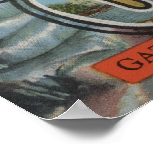 Poster Bowling Green, Kentucky - Scènes à grandes lettres (Coin)